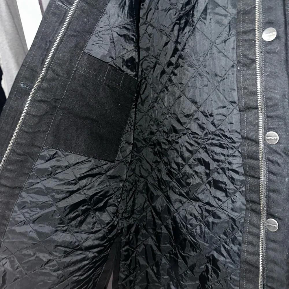 Carhartt Black Heavy Quilted Insulated Duck Jacket - Picture 6 of 10